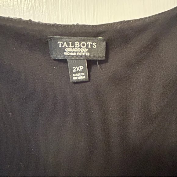 Talbots Black Sequin Tank Top Sleeveless Sparkly Party Cocktail Plus Size 2X P - Picture 14 of 15